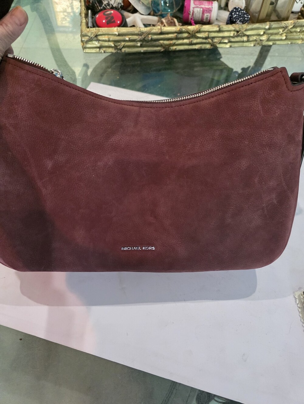 New Michael Kors Suede Shoulder Bag